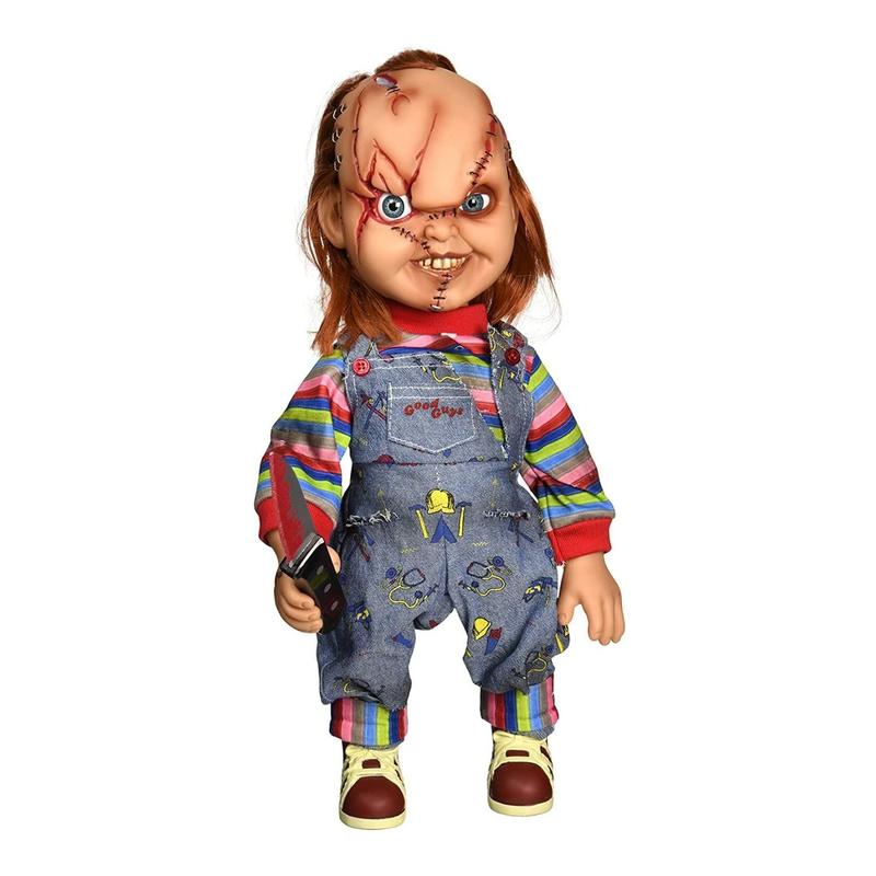 Boneco de ação Mezco Toyz Child's Play Talking Chucky 15cm